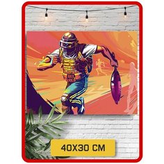 Картина по номерам на холсте игра PUBG 5861 40x30