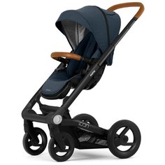 Коляска 2в1 Mutsy Icon Leisure River на шасси Grip cognac frame black в комплекте накидка на ножки и зонт