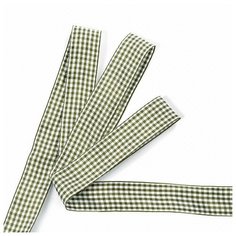 Лента тканевая с рисунком Клетка шир.25мм цв. хаки/белый уп.20м Ideal