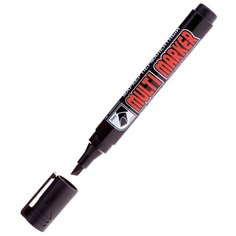 CROWN Маркер перманентный Multi Marker Chisel (CPM-800CH), черный, 1 шт.