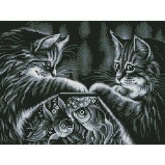 Алмазная мозаика Белоснежка "Самая большая моя" / Набор алмазной мозаики 30х40 см / На подрамнике / Полная выкладка / Животные / Кошки
