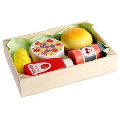 Игровой ящик с продуктами "Бургер и булочки" 17х12,5х3,5 см Сима ленд