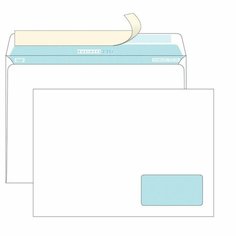 Конверты BusinessPost С4, стрип, с правым нижним окном, 55x110 см, 100 г/м2, 250 шт Packpost