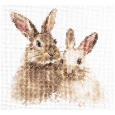 1-34 Набор для вышивания алиса Милые кролики 14*14см