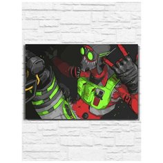 Картина по номерам на холсте Apex Legends (апекс ледженс, шутер, PS, Xbox, PC, Switch) - 10278 60х40
