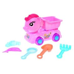 Песочный набор «Пони», 6 предметов, цвета микс Noname