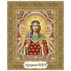 Набор для вышивания бисером в кружевной технике, икона Святая мученица Надежда Художественные Мастерские
