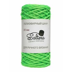 Пряжа SALTERA Шнур полиэфирный, яр. зеленый - 134, 100% полиэфир, 1 моток, 200 г, 100 м.