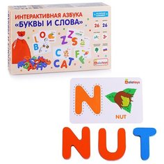 Интерактивная азбука JoyToys "Английские буквы и слова" развивающие обучающие игрушки от 1 года Alatoys