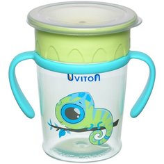 Поильник-непроливайка 360 Uviton, 0274, 270 мл хамелеон
