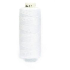 Нитки джинсовые IDEAL, 20/3, полиэстер, 150м, цвет белый