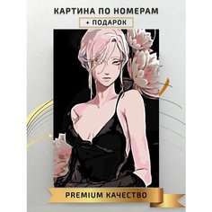 Картина по номерам Портрет девушки Аниме / portrait of a girl Anime холст на подрамнике 40*60