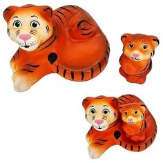 Резиновая Тигрица с тигренком СИ-284 Игрушки