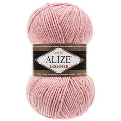 Пряжа Alize Lanagold, 49 % шерсть, 51 % акрил, 100 г, 240 м, 1 шт., 161 пудра