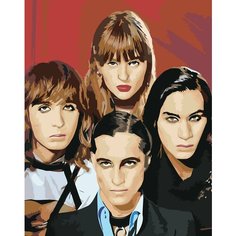 Картина по номерам «Группа Maneskin Манескин 7», Раскраска 40x50 см, Музыканты