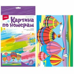 LORI Картина по номерам Транспорт Воздушные шары Ркн-104 с 5 лет