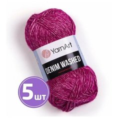 Пряжа для вязания крючком, спицами YarnArt Ярн Арт Ярнарт Denim Washed1 тонкая, хлопок/акрил, цвет 920 циклон меланж 5 шт. по 50 г, 130 м