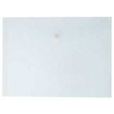 Папка-конверт на кнопке А5, 180 мкм, Calligrata, прозрачная, серая, 30 шт. Sweet Home