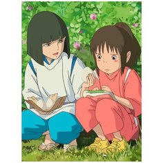 Картина по номерам на холсте Аниме Унесённые Призраками 5436 30x40