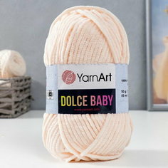 Пряжа "Dolce Baby" 100% микрополиэстер 85м/50 гр (779 св. персик) Yarn Art