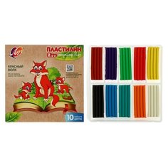 Пластилин 10 цветов 150 г ZOO Луч