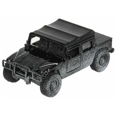 Машинка металлическая ТехноПарк Hummer H1 12см черный заснеженный SB-18-09-H1-N(SNOW)-WB