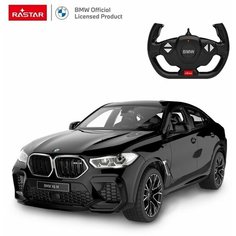 Машина р у 1:14 BMW X6 M 2,4G, свет фар и салона, цвет черный. 99200B Rastar