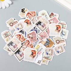 Frau Liebe Наклейки для творчества "Природа" набор 45 шт 4,4х4,4х1,1 см Lukky