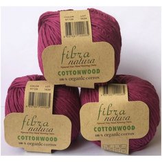 Пряжа FIBRA NATURA Cottonwood, 100% Хлопок, цвет: (26), 105м/50г, 2 шт.