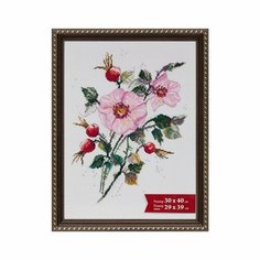 Рамка пластиковая с оргстеклом ПРК-16 30х40 см цвет коричневый Gamma