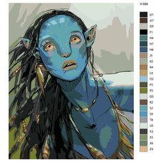Картина по номерам V-584 "Аватар Нейтири", 60x80 см Brushes Paints