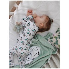 Двусторонний велюровый плед/ велюр/ для малыша Mjolk