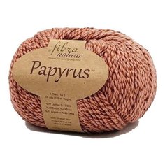 Пряжа Fibra Natura Papyrus Фибра Натура Папирус, 77% хлопок, 23% шелк, 50 г, 120 м, 1 моток.