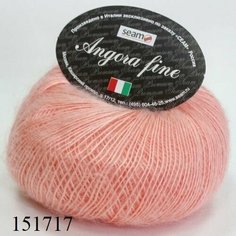 Пряжа Seam Angora fine Сеам Ангора фине, 50% мохер 50% нейлон, 50 г, 300 м, 1 моток.
