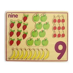 Для малышей обучающий сортер вкладыш Цифра 9 Toysa