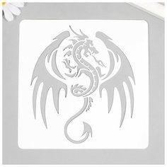 Трафарет для татуировки "Дракон" 15х15 см