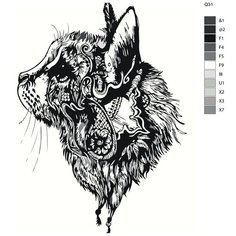 Картина по номерам Q31 "Кот" 70x90 Brushes Paints