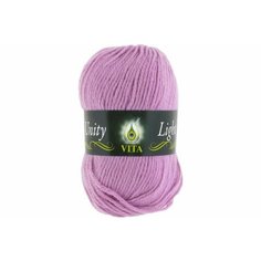 Пряжа Vita Unity Light светло-сиреневый(6204), 52%акрил/48%шерсть, 200м, 100г, 1шт