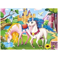 Алмазная мозаика "Королевские лошади" (17х22 см) Рыжий кот