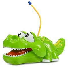 Игрушка на радиоуправлении Mioshi Tech "Добрый крокодильчик", 22х9,5 см, 2 канала, со световыми и звуковыми эффектами, цвет: зелёный