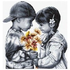 Набор для вышивания Белоснежка "Букет для подружки", 40x40см