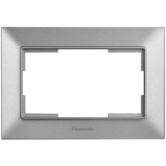 Рамка Panasonic Arkedia Slim (WNTF08092SL-RU) декоративная 1x пластик серебро (упак:1шт)
