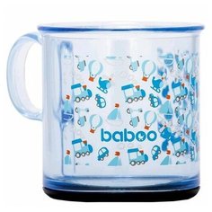 Чашка 170 мл. с антискользящим дном Transport 12 мес+ BABOO