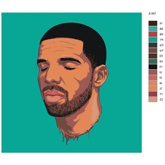 Картина по номерам "Z-357 Drake" 40x40 Brushes Paints