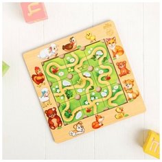 Дидактические игры и материалы Головоломка "Составь дорожку", мамы и детёныши Лесная мастерская