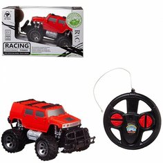 Машинка Junfa р/у 1:24, световые эффекты, 24,5х14,5х14 см, красная 6142AG/красная