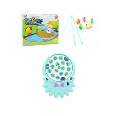 Настольная игра Рыбалка GO FISHING на батарейках, голубой Shantou
