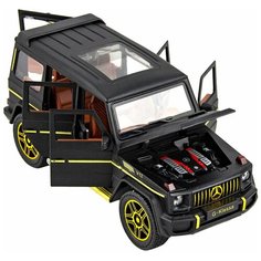 Металлическая машинка модель Mercedes-benz Мерседес Гелендваген (Гелик) G Classe 1:24 22см - Черный Che Zhi