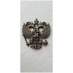 Герб России металлическая 3D наклейка "Герб России" для чехла, телефона, сумки, кошелька, паспорта, подарка Melt