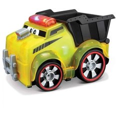 Музыкальная светящаяся машинка самосвал для малыша от 1 года Bburago Junior серия "Push and glow" 16-89007